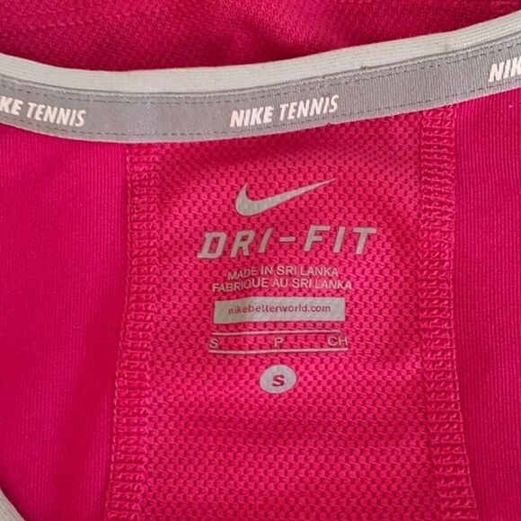 Nike DriFit Tennis Tank Top Shirt Workout Running Size Small Pink - Picture 6 of 6